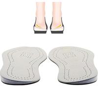 Semelles Orthopédiques de Jambe en O,Semelles Intérieures Compensées en Cuir pour Femmes et Hommes,Orthopédiques de Pronation de Supination pour Douleurs au Genou,Surpronation
