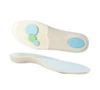Semelles orthopédiques de soutien de la voûte plantaire for fasciite plantaire et pieds plats - Semelles orthopédiques absorbant les chocs, semelles souples unisexes (1 paire)(Beige,EU39-40)