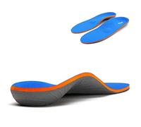 Semelles Orthopédiques Pour Soutien De La Voûte Plantaire Avec Absorption Des Chocs - Insert Pour Pieds Plats, Fasciite Plantaire Et Aide à Soulager Les Douleurs Du Pied Pour, Bleu 43-44