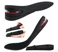 Semelles orthopédiques réglables et confortables pour augmenter la hauteur jusqu'à 5 cm - Unisexe - Coussin d'air - Talon - Insert de bottes pour homme et femme - Taille 36 à 42