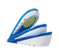 Semelles Orthopédiques Semelle intérieure rehaussée for hommes et femmes, demi-chaussures, coussinet en Gel de Silicone, talon de croissance Invisible, semelles de levage de 1 à 3cm(1 CM)