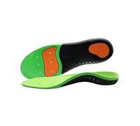 Semelles orthopédiques Semelles orthopédiques de soutien voûte plantaire, semelles absorbant les chocs, sport flexibles(Green-2Pcs,L (EU 45-47))