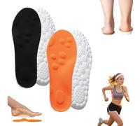 Semelles Orthopédiques - Solzz, Intérieure élastique 4D Semelle Intérieure En Mousse à Mémoire De Forme Pour Hommes Et Femmes, S'adaptent à Toutes Les Chaussures (2PCS-B,37-38)