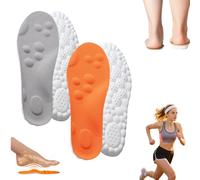 Semelles Orthopédiques - Solzz, Intérieure élastique 4D Semelle Intérieure En Mousse à Mémoire De Forme Pour Hommes Et Femmes, S'adaptent à Toutes Les Chaussures (2PCS-A,39-40)