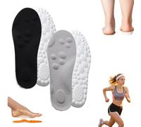 Semelles Orthopédiques - Solzz, Intérieure élastique 4D Semelle Intérieure En Mousse à Mémoire De Forme Pour Hommes Et Femmes, S'adaptent à Toutes Les Chaussures (2PCS-C,41-42)