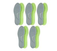 Semelles orthopédiques unisexes désodorisantes en mousse à mémoire de forme pour chaussures de sport absorbent la sueur et absorbent la transpiration (10 pièces), taille 39-40