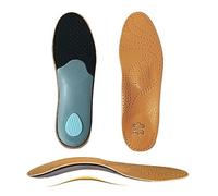Semelles orthopédiques unisexes en cuir pour pied plat - Soutien de la voûte plantaire - Coussinets orthopédiques pour la correction de la santé des jambes de bœuf
