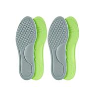 Semelles orthopédiques unisexes en mousse à mémoire de forme - Semelles désodorisantes pour chaussures de sport - Absorbe la transpiration - Accessoires de chaussures souples et antibactériennes (gris