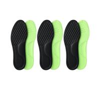 Semelles orthopédiques unisexes en mousse à mémoire de forme - Semelles désodorisantes pour chaussures de sport - Absorbe la transpiration - Accessoires de chaussures souples et antibactériennes (noir