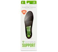 Semelles pour aponévrosite plantaire homme Sof Sole - Soulage les symptômes et les douleurs de l'aponévrosite plantaire, semelle robuste et durable avec renfort en nylon, taille unique, Vert/Noir