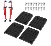 Semelles pour Échasses à Plâtre - 4 Pièces Patins d'Échafaudage,avec 16 Vis et Patin Anti-Dérapant - pour Plaques De Plâtre Échafaudage Décoration Intérieure Construction Bâtiment