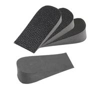 Semelles rehaussantes 1 paire de semelles intérieures en cuir PU dur for augmenter la hauteur, baskets, insertion talon, demi-semelles rehaussées à 3cm(Men 1cm)