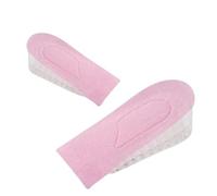 Semelles Rehaussantes 1 paire de semelles invisibles rehaussantes for femmes et hommes, demi-semelles à 3 couches Air Up Lifts(Pink 3.5cm)