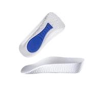 Semelles Rehaussantes en Mousse à Mémoire de Forme - Soutien Orthopédique de la Voûte Plantaire pour Hommes et Femmes - Confort pour Pieds Plats et Baskets(White,2.5cm)