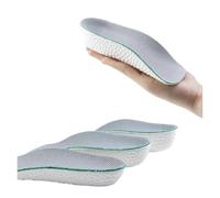 Semelles rehaussantes for chaussures de sport avec soutien la voûte plantaire et coussinets en mousse à mémoire forme Pour Les Fêtes, Les Réunions(Grey white,1.5 cm)