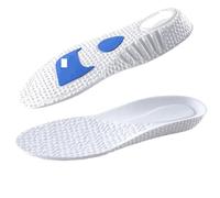 Semelles Rehaussantes Semelles intérieures de soutien la voûte plantaire en mousse à mémoire forme, coussinets chaussures orthopédiques for sport(White 2.5cm,EU41-42(260mm))
