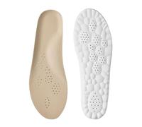 Semelles Rehaussantes Semelles intérieures en Latex Haute élasticité, Soutien de la voûte Plantaire, Respirantes et Souples(1 Pairs-Brown,EU37-38)