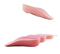 Semelles rehaussantes Semelles intérieures en mousse à mémoire de forme for hommes et femmes, chaussures, pieds plats, soutien la voûte plantaire, baskets orthopédiques(2pcs pink,2.5 cm)