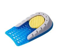 Semelles Rehaussantes Semelles intérieures for pieds, modèles d'augmentation de la hauteur, for femmes et hommes, en Gel Silicone(Yellow,3.5CM)