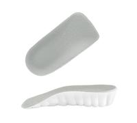 Semelles Rehaussantes Semelles Intérieures Rehaussantes, Absorption Des Chocs, Mousse À Mémoire De Forme Respirante, Inserts Rehaussement Du Talon(Gray,1.5cm)