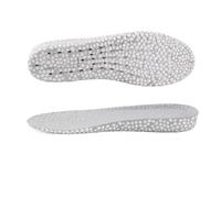 Semelles rehaussantes Semelles intérieures rehaussantes for chaussures, mousse de particules riz sautées en PU, respirantes, douces(2.5cm grey,EU 43-44)