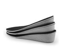 Semelles Rehaussantes Semelles intérieures respirantes for augmenter la hauteur, en mousse à mémoire de forme, Inserts levage talon(Full pad 3cm)