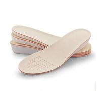 Semelles rehaussantes Semelles intérieures unisexes for augmenter la hauteur, en Fiber de soja, absorbant sueur, déodorant, respirant(2.5cm,25.5cm to 28cm)