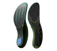 Semelles spéciales pour course à pied, marathon, test corporel, paume complète, panneau en carbone véritable, mise à niveau de vitesse (vert, 45-46)
