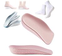 Semelles Staturelabs, Semelles Staturelabs Stratus Lift 2.0, Se Cachent Dans N'importe Quel Type De Chaussure, Semelles Orthopédiques Unisexes Ultra Confortables (Pink,0.59IN)