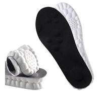 Semelles Steppers pour hommes et femmes - Inserts en mousse à mémoire de forme 4D Cloud (Noir, Men 5-6 / Women 6.5-7.5)