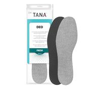 Semelles TANA Deo Fresh | 1 paire| Contrôle des odeurs grâce au charbon actif | Amorti en mousse de latex | Nitrate d'argent | Pointures 38/39 EUR