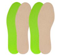 Semelles Tana Relatex Plus Confort, 2 paires - Mousse latex semi-memory, Dessus textile en polyester (51% recyclé), Particules d'origine végétale, Lavables à la main - 44/45 EUR