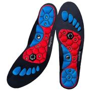 Semelles thérapeutiques magnétiques médicales - Massage - Perte de poids - Minceur - Acupression - Anti-fatigue - Soins de santé - Coussinets de chaussures (rouge, M EU 41-43)