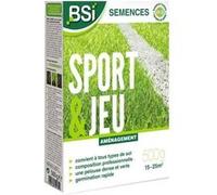 BSI - Semences De Gazon - Sport Ou Jeu - Avec Enrobage Protecteur - Très Haute qualité - Jusqu'à 25 m² - 500g