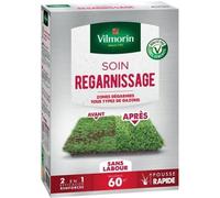 Semences De Gazon Vilmorin - Soins Regarnissage Universel 2 En 1 Boite De 1kg - Repousse Très Rapide