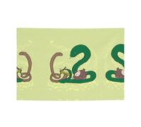 Semences de tournesol - Serpent de terre - Bannière festive - 119,4 x 180,3 cm - Pour Noël, fêtes, réunions entre amis
