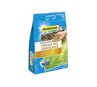 ALGOFLASH Semence Gazon Terrain Sec et Ensoleillé, 3 Kg, Jusqu'à 135 m², SEMSOL3