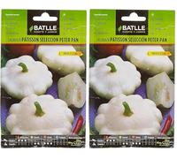 Semences horticoles de Batlle Citrouille Pâtisson blanc Peter Pan (6g) (Lot de 2)