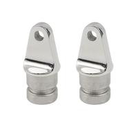 Semetall Bimini Lot de 2 raccords de bateau ronds en acier inoxydable 316 de 22 mm