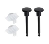 Semetall Kit de réparation universel pour bec de baignoire - Tiges de valve, joints de tasse et portails de dérivation, pièces de rechange étanches noir mat, lot de 2