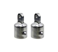 Semetall Lot de 2 embouts de bateau Bimini en acier inoxydable 316 de 2,5 cm