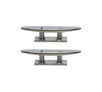 Semetall Lot de 2 taquets de bateau en acier inoxydable 316 de 10,2 cm pour quai de bateau, terrasses, kayaks, marins
