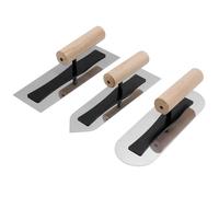 Semetall Lot de 3 truelles vénitiennes japonaises en acier inoxydable pour plâtre, peinture, plâtre, 22,9 cm de long