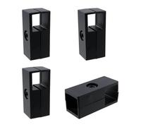 Semetall Lot de 4 connecteurs de tube carré de 2,5 cm