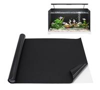 SEMGABO Fond d'aquarium Ackground avec colle noire 50 x 200 cm autocollant statique autocollant de fond d'aquarium monde sous-marin poster peut être découpé