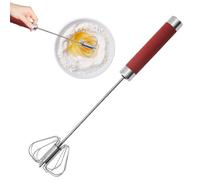 Semi Automatic Egg Whisk - Rapid Whizzy Whisks | 30.3x7cm Metal Whisk for Cooking and Baking, ABS Stainless Steel Food Stirrer with Dishwasher Safe Design, Egg Blending, Beverage Frother for Cooking