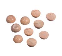 Semi - Boule En Bois Brut, Non Perc.,Ø10mm, 30 Pces