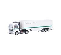 Semi Camion avec Remorque 1:48 Semi Camion Jouet Pull Back Container Camion Jouet Alliage jeux detachee Récipient blanc - SURENHAP