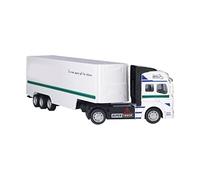 Semi-Camion Rétractable en Alliage à l'échelle 1:48, Modèle de Voiture de Camion Porte-conteneurs, Semi-remorque éducative Miniature avec Réplique de Véhicule de Transport Détachable, Idéal