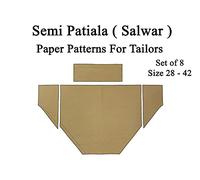 Semi Patiala Paper Cutting Patterns Set of 8 Size 28 to 42 Specially Design By Dileep Tailors And Boutique